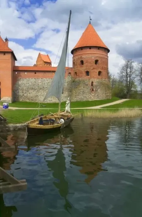 Framed Print : Island Castle by Lake Galve, Trakai, Lithuania Framed Print : Island Castle by Lake Galve, Trakai, Lithuania