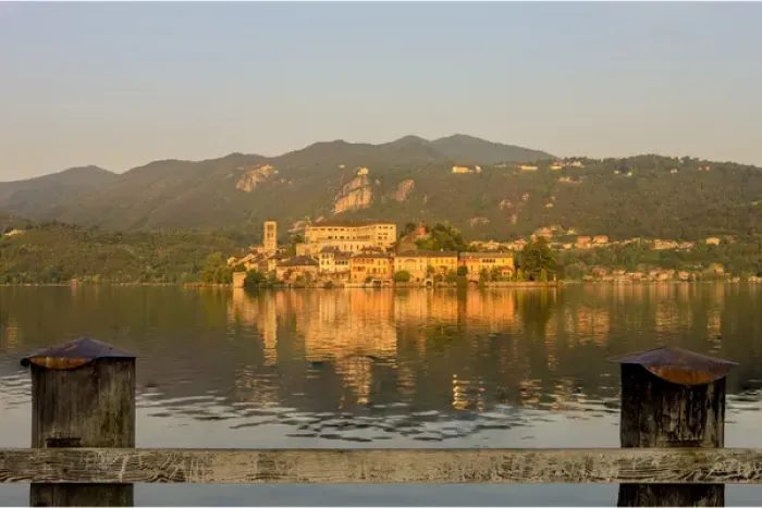 Framed Print : Isola san Giulio. San Giulio Island. Lake Orta. Piedmont. Italy Framed Print : Isola san Giulio. San Giulio Island. Lake Orta. Piedmont. Italy