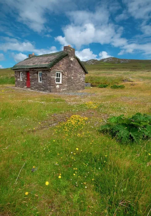 Framed Print : Isolated stone cottage weathers storms along the Wild Atlantic Way, County Mayo, Ireland Framed Print : Isolated stone cottage weathers storms along the Wild Atlantic Way, County Mayo, Ireland