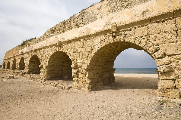 Israel, Caesarea. Roman ruins of Caesarea