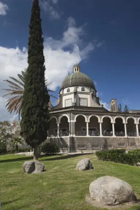 Framed Print : Israel, The Galilee, Tabgha, Mount of the Beatitudes, Church of the Beatitudes, exterior Framed Print : Israel, The Galilee, Tabgha, Mount of the Beatitudes, Church of the Beatitudes, exterior
