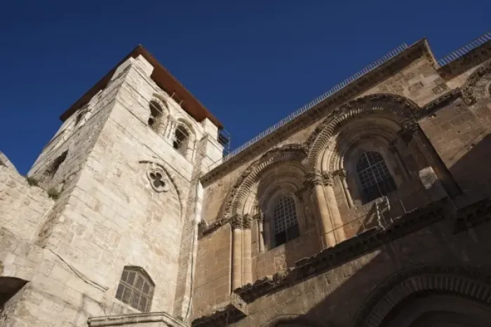 Framed Print : Israel, Jerusalem, Old City, Church of the Holy Sepulchre, exterior