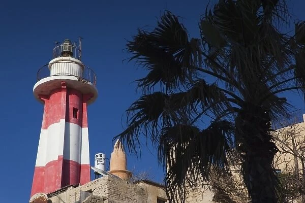 Israel, Tel Aviv, Jaffa, Jaffa Old Port, lighthouse