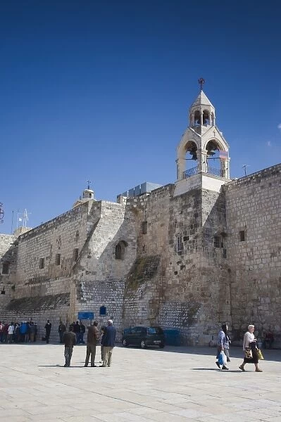 Israel, West Bank, Bethlehem, Church fo the Nativity, exterior