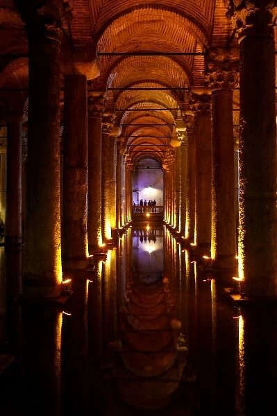 Istanbul, Turkey. Underground Roman cistern