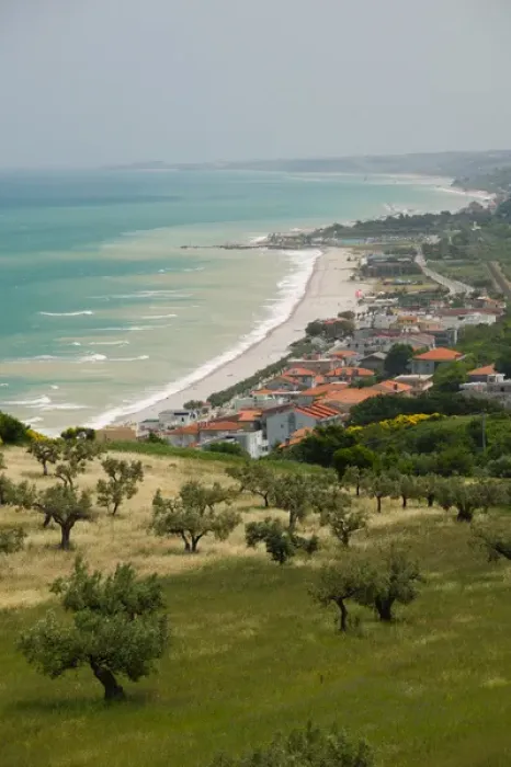 Framed Print : Italy, Abruzzo, Fossacesia Marina, Resort Town & View of Adriatic Sea Framed Print : Italy, Abruzzo, Fossacesia Marina, Resort Town & View of Adriatic Sea