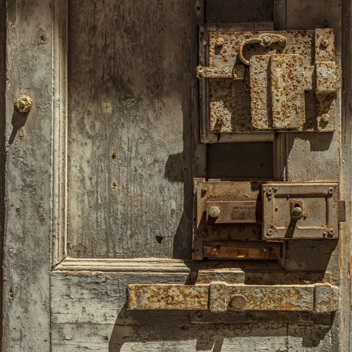 Framed Print : Italy, Apulia, Metropolitan City of Bari, Giovinazzo. Old wooden door with massive rusted Framed Print : Italy, Apulia, Metropolitan City of Bari, Giovinazzo. Old wooden door with massive rusted