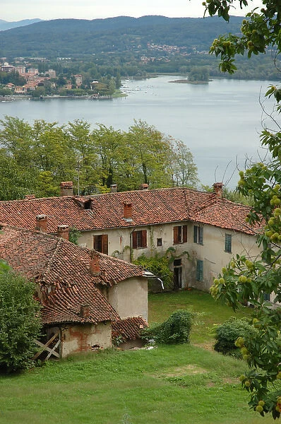 04. Italy, Arona, view of Lake Maggiore from hillside