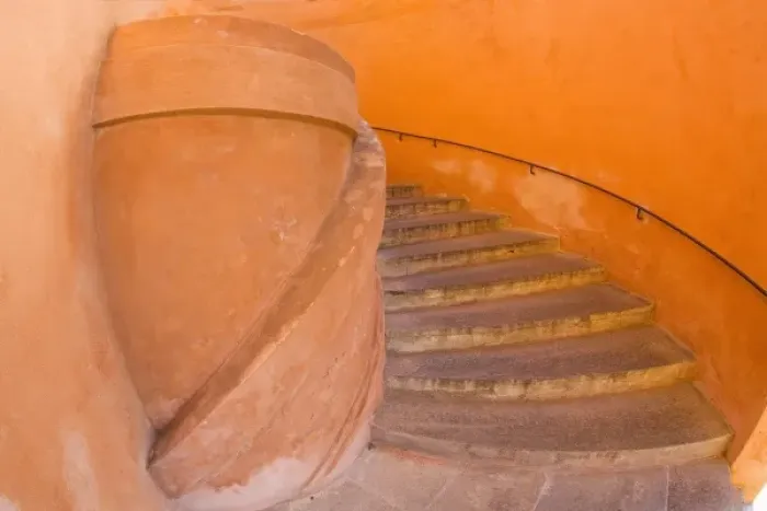Framed Print : Italy, Bologna, Stairway leading up