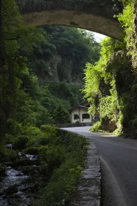 Framed Print : Italy, Brescia Province, Tremosine. Tremosine tunnel road Framed Print : Italy, Brescia Province, Tremosine. Tremosine tunnel road