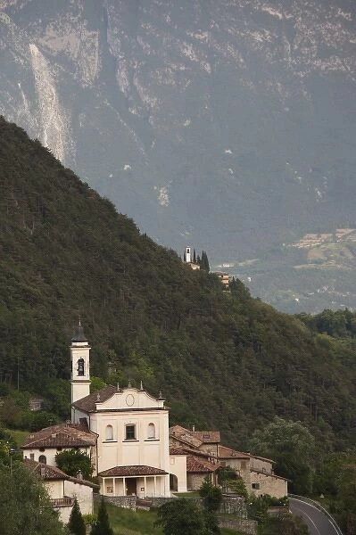 Italy, Brescia Province, Voiandes. Town church