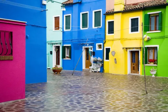 Framed Print : Italy, Burano. Colorful house windows and walls Framed Print : Italy, Burano. Colorful house windows and walls