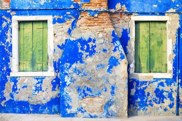 Framed Print : Italy, Burano. Weathered house exterior. Credit as: Jim Nilsen / Jaynes Gallery / DanitaDelimont Framed Print : Italy, Burano. Weathered house exterior. Credit as: Jim Nilsen / Jaynes Gallery / DanitaDelimont