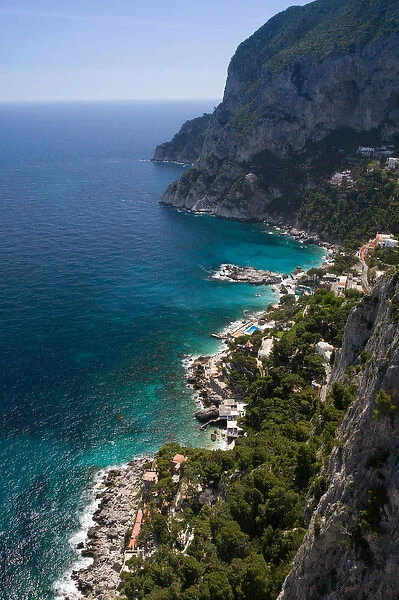 ITALY-Campania-(Bay of Naples)-CAPRI: View of Marina Piccola