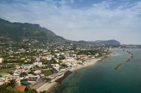 ITALY-Campania-(Bay of Naples)-ISCHIA-FORIO: View of the Spiaggia di San Francesco