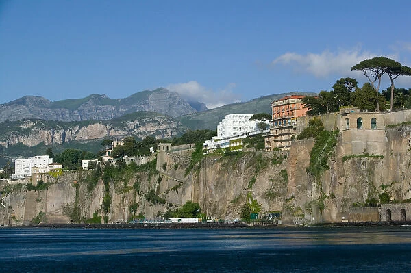 ITALY-Campania-(Sorrento Peninsula)-SORRENTO: Coastal View from Marina Piccola