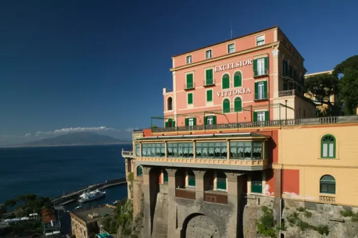 Framed Print : ITALY-Campania-(Sorrento Peninsula)-SORRENTO: Grand Hotel Excelsior Vittoria