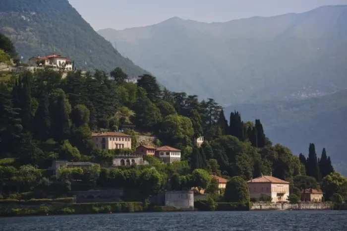 Framed Print : Italy, Como Province, Cernobbio. Lakeside