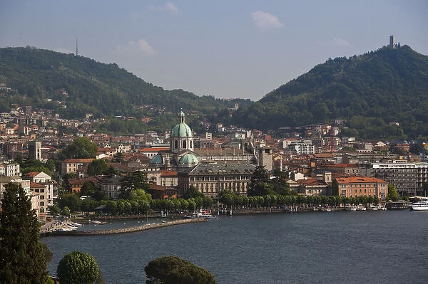 ITALY, Como Province, Como. City view from Bellagio road
