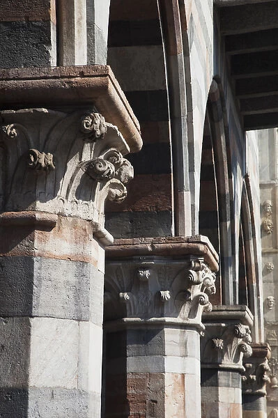 ITALY, Como Province, Como. Como Cathedral, column detail