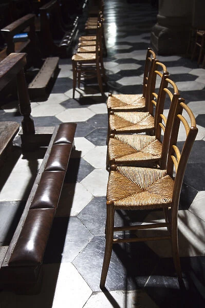 ITALY, Como Province, Como. Interior seating, Como Cathedral