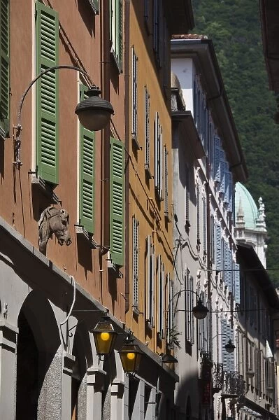 Italy, Como Province, Como. Old town buildings