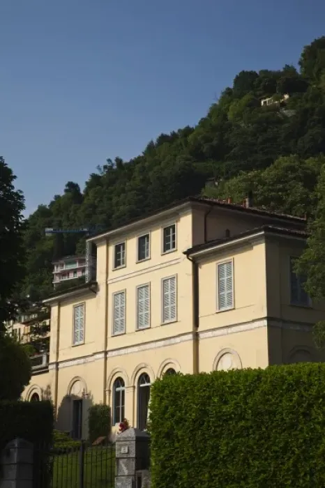 Framed Print : Italy, Como Province, Como. Villa on the Viale Geno Framed Print : Italy, Como Province, Como. Villa on the Viale Geno