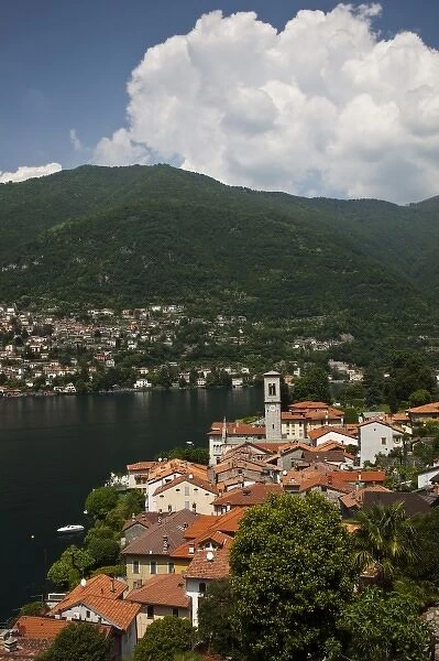 Italy, Como Province, Torno. Town view