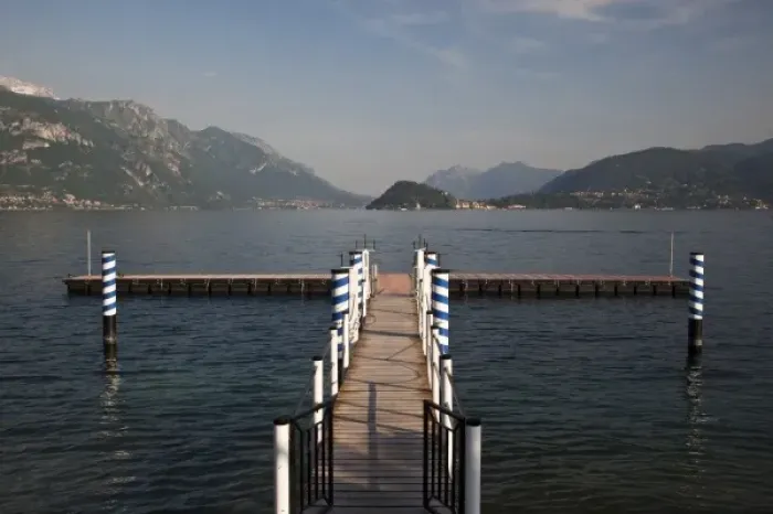 Framed Print : Italy, Como Province, Tremezzo. Lake pier Framed Print : Italy, Como Province, Tremezzo. Lake pier