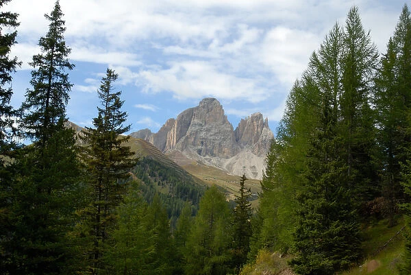 04. Italy, Dolomites, Trentino, Pordoi Pass, alpine beauty