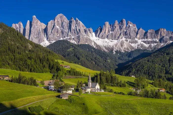 Framed Print : Italy, Dolomites, Val di Funes. Chapel of St Framed Print : Italy, Dolomites, Val di Funes. Chapel of St