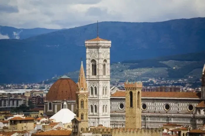 Framed Print : Italy, Florence, Campanile Bell Tower and Dumo Framed Print : Italy, Florence, Campanile Bell Tower and Dumo