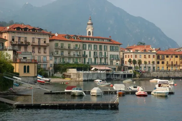 Framed Print : 04. Italy, Lake Como, Menaggio waterfront