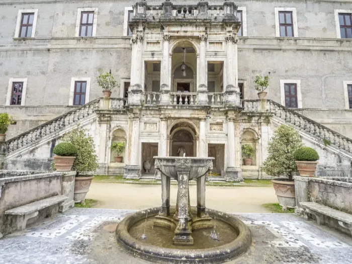 Framed Print : Italy, Lazio, Tivoli, Villa d Este. The double loggia provided access to the ceremonial rooms