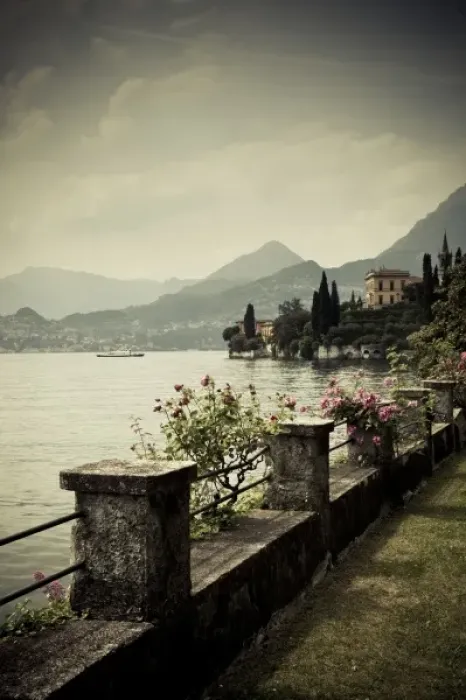 Framed Print : Italy, Lecco Province, Varenna. Villa Monastero, gardens and lakefront Framed Print : Italy, Lecco Province, Varenna. Villa Monastero, gardens and lakefront