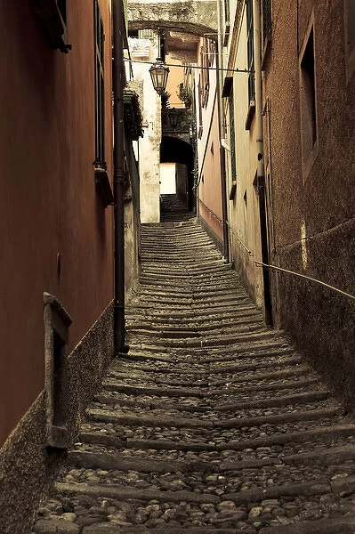 ITALY, Lecco Province, Varenna. Town street