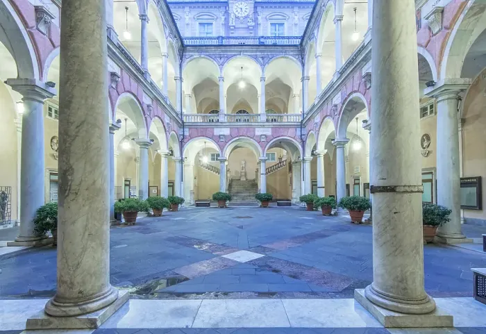 Framed Print : Italy, Liguria. Genoa. City Hall (Palazzo Doria Tursi)