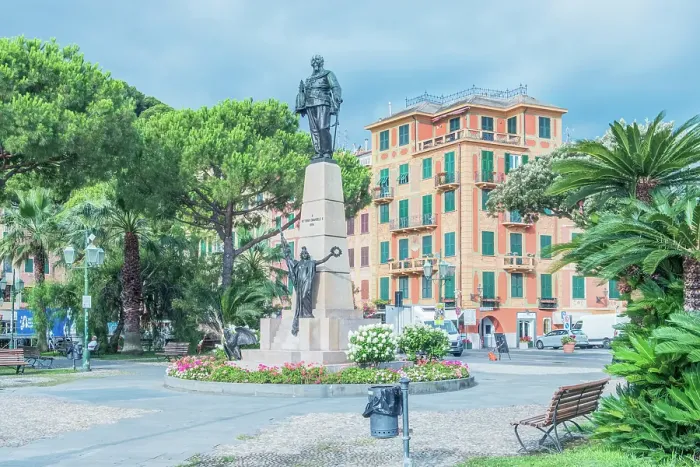 Framed Print : Italy, Liguria. Santa Margherita, statue of King Vittorio Emanuele Framed Print : Italy, Liguria. Santa Margherita, statue of King Vittorio Emanuele