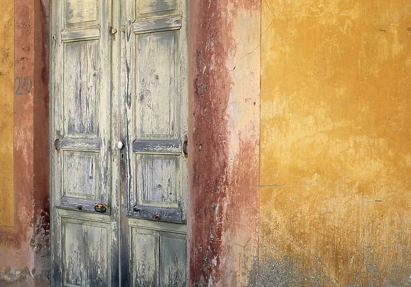 Italy, Lipari. Weathered wall and door. Credit as: Jim Nilsen  /  Jaynes Gallery  /  DanitaDelimont