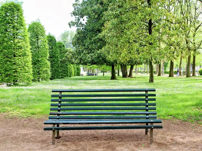 Framed Print : Italy, Lombardy, Mantua. Piazza Virgiliana public park. Wooden bench Framed Print : Italy, Lombardy, Mantua. Piazza Virgiliana public park. Wooden bench