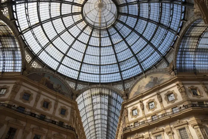 Framed Print : Italy, Lombardy, Milan. Galleria Vittorio Emanuele II, shopping mall completed in Framed Print : Italy, Lombardy, Milan. Galleria Vittorio Emanuele II, shopping mall completed in