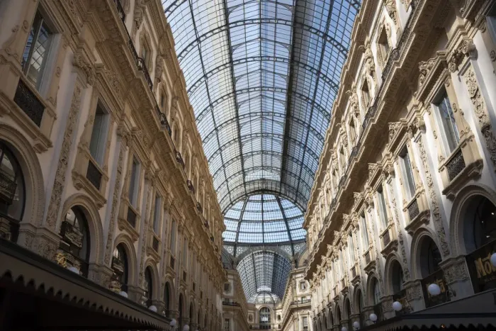 Framed Print : Italy, Lombardy, Milan. Galleria Vittorio Emanuele II, shopping mall completed in Framed Print : Italy, Lombardy, Milan. Galleria Vittorio Emanuele II, shopping mall completed in