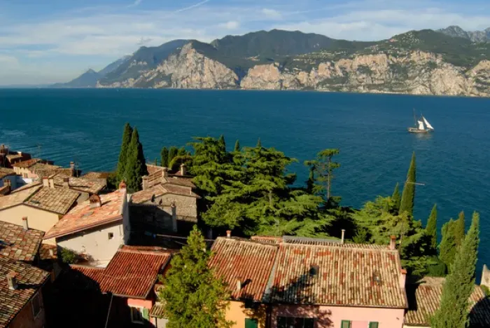 Framed Print : 04. Italy, Malcesine, view from castle of Lake Garda Framed Print : 04. Italy, Malcesine, view from castle of Lake Garda