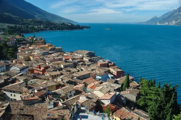 Framed Print : 04. Italy, Malcesine, view from castle of Lake Garda and Malcesine Framed Print : 04. Italy, Malcesine, view from castle of Lake Garda and Malcesine