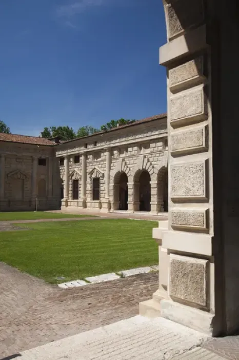Framed Print : ITALY, Mantua Province, Mantua. Courtyard, Palazzo Te Framed Print : ITALY, Mantua Province, Mantua. Courtyard, Palazzo Te