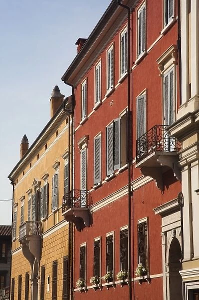 Italy, Mantua Province, Mantua. Buildings on Via Cavour