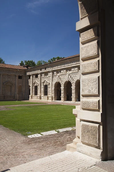 ITALY, Mantua Province, Mantua. Courtyard, Palazzo Te