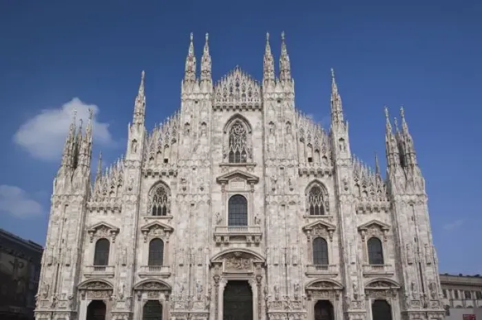 Framed Print : Italy, Milan Province, Milan. Milan Cathedral, late afternoon Framed Print : Italy, Milan Province, Milan. Milan Cathedral, late afternoon