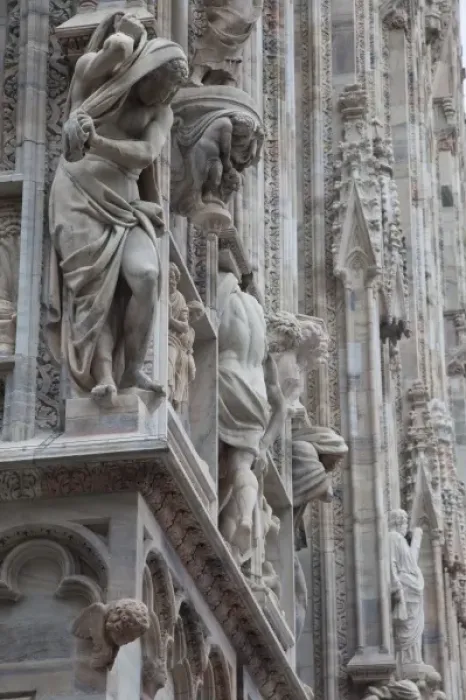 Framed Print : Italy, Milan Province, Milan. Milan Cathedral, exterior sculptures Framed Print : Italy, Milan Province, Milan. Milan Cathedral, exterior sculptures