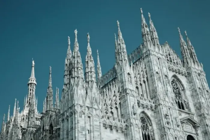 Framed Print : Italy, Milan Province, Milan. Milan Cathedral, late afternoon
